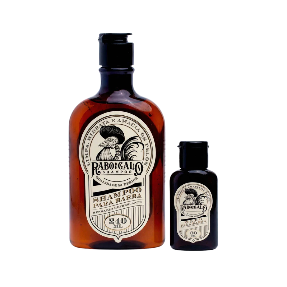 KIT/COMBO BARBA ESSENCIAL SHAMPOO+ÓLEO PARA BARBA
